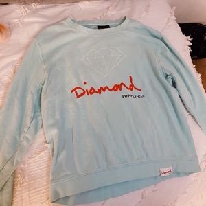 Diamond Supply Co. light blue sweatshirt